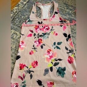 Athleta Floral Racerback Tank Top